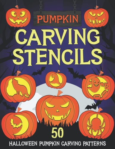 Pumpkin carving stencils - pumpkin, stencils: