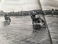 ARTHUR WHEELER AJS7R Hutchington 100 MOTORCYCLE PICTURE ARTICLE. Last one