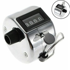 Digit Number Tally  Counting Hand 4 Click Mechanical   Manual Clicker  Counter
