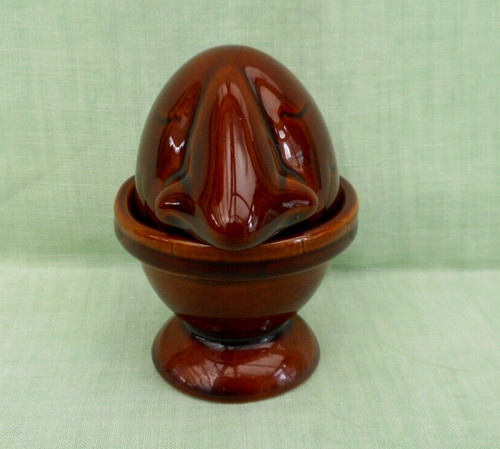 Glossy brown denmead pottery - denmead,