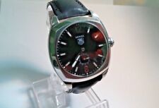 MENS TAG HEUER MONZA AUTOMATIC BLACK DIAL NEW LEATHER BAND WR2110