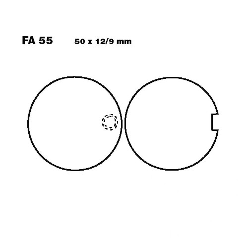 Pair ebc brake pads fa055 - ebc,