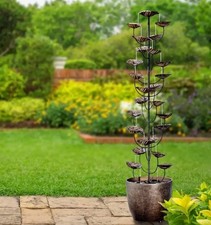 1.5m Cascading Leaves Garden Water Feature Fountain Outdoor