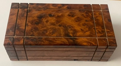 Puzzle box secret thuya wood - box,