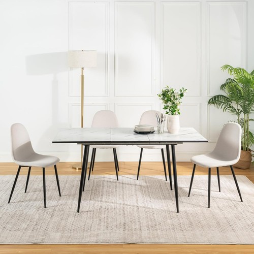 Extendable dining table - extendable, with