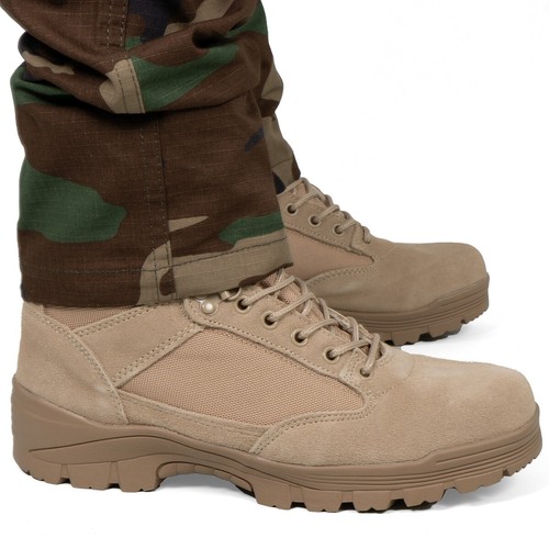 Khaki tactical army boots - tactical,