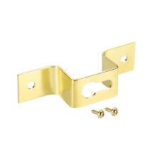 Keyhole Hanging Plate, 63mm x 15mm Hook for Frames with Screws, 10 Pcs (Golden)