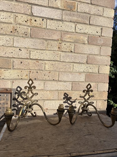 Antique vintage brass wall - antique,