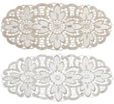 Floral Lace Oval Doilies Pack