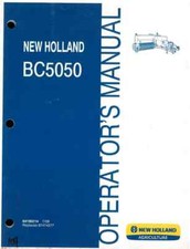 New Holland Square Baler BC5050 Operators Manual - BC 5050