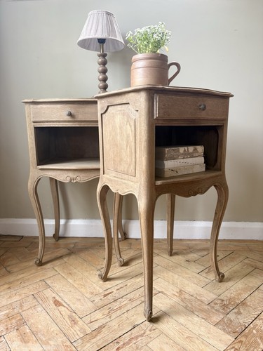 French natural oak bedside - oak,