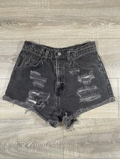 Vintage 90s Levi’s 954 Jean Shorts Orange Tab - Distressed - W28 - Made In USA