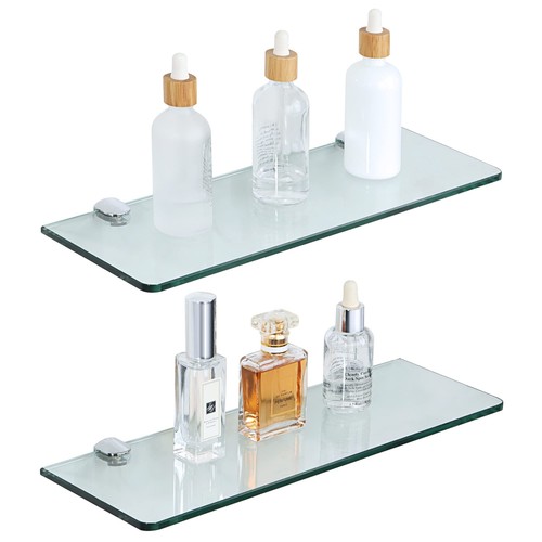 Floating glass shelves - glass,