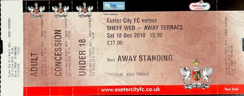 Exeter city sheffield - exeter,