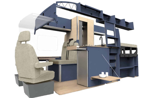 Camper van conversion - conversion, flat