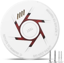 Smoke Detector Alarm Photoelectric Sensor 85Db Sound Replaceable Battery 9V NEW