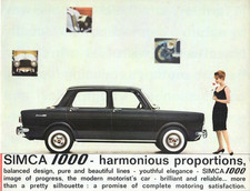 Simca 1000 Saloon 1962-1964 UK