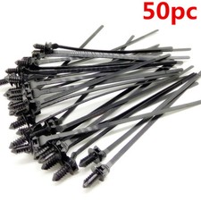 50pcs Black Cable Ties Zip Ties Nylon Wraps 185mm Long Heavy Duty Tie Fixing