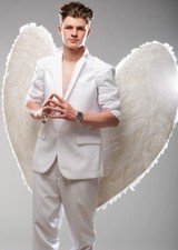 Mens Extra Large White Feather