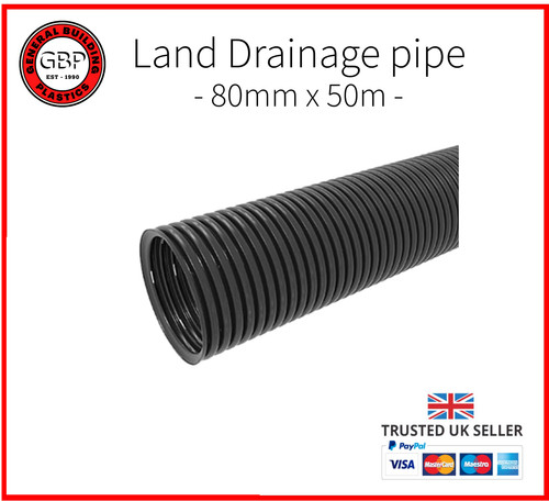 80mm 50m perforated land - 80mm,