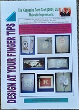 Glitter Girls KEEPSAKE Card Craft 2004 Ltd MAJESTIC IMPRESSIONS Embossing Board