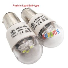 LED Light  Bulbs for Singer Home Sewing Machine 0.5W 220 Volts Push In Type 2PCS
