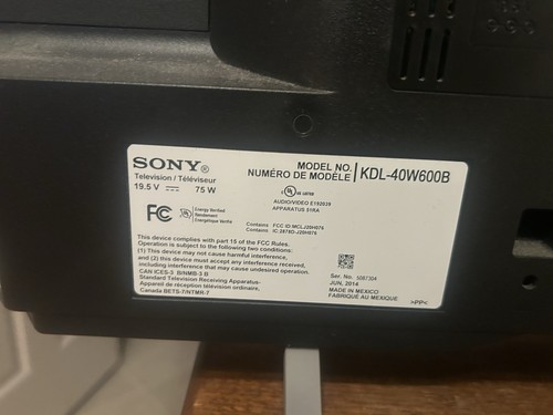 Sony kdl 40w600b - led, lcd