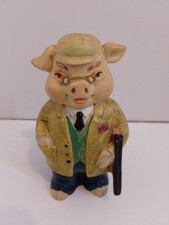 Leonardo Collection country Gentleman Pig 4 1/2 In Tall Vintage Collectible