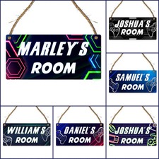 Personalised Gaming Sign Door