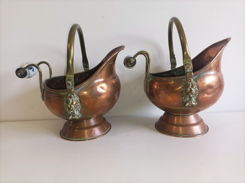 Copper and brass small coal - and,