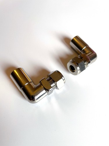 Chrome angled pipe - angled, reducers