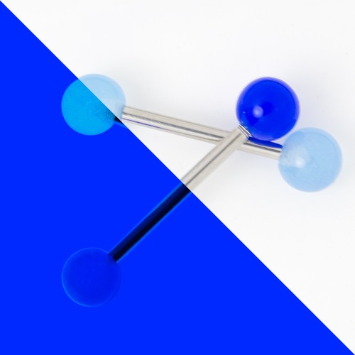 Glow nipple tongue barbell - glow, 2