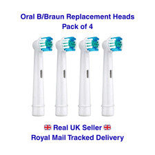 4x Replacement Soft Toothbrush Heads Compatible with Oral-B Braun (W71/2)
