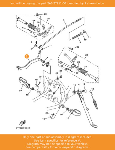 Yamaha pedal brake - pedal,,