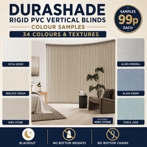 Vertical blind samples rigid - blind,