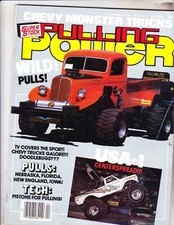  PULLING POWER Magazine---APRIL 1985----RACING MONSTER TRUCKS TRACTORS