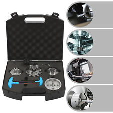 Portable 4-Jaw Self-Centering Wood Lathe Chuck Set 4 Inch 3/4 "x16 TPI Thread