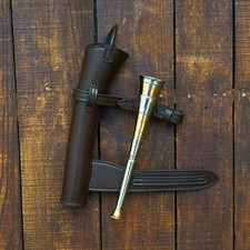 Fox Hunting Horn with Leather