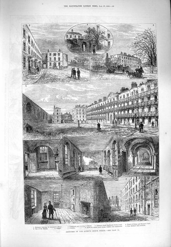 Original old antique print - original,