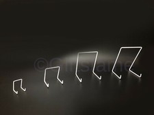 Angled Metal Steel Plate Disk Dish Bowl Display Stand Easel Holder Mount 4 Sizes