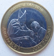 Western Sahara 500 Pesetas 2010 Pope Democratic Saharawi Republic