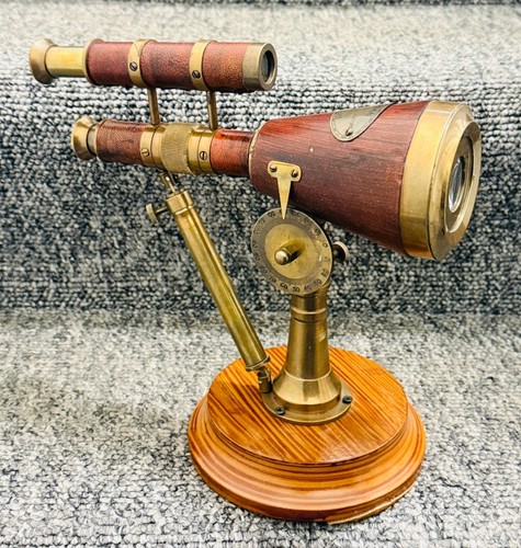 Brass desk telescope - desk, with
