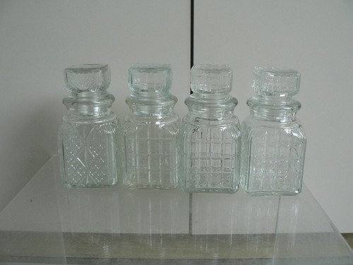 Vintage glass apothecary jar - glass,