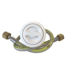 Gaslow Filling Kit  White Black or Grey 0.6 Metre Stainless Hose Gasit