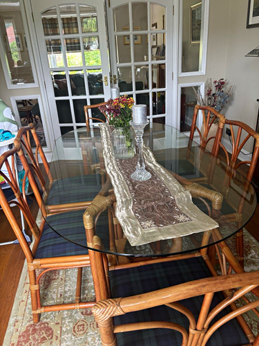 Oval glass top - oval, table