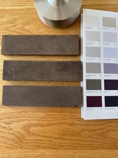 Victorian reclaimed encaustic floor hall tile brown border geometric