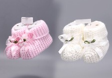 Baby Girls Booties With Flower