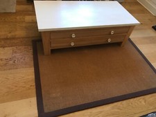 2 drawer oak coffee table