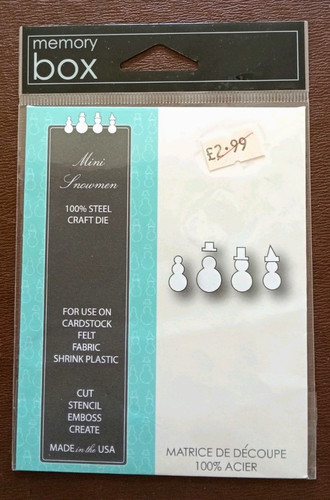 Memory box mini snowmen - box,