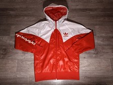 Adidas men's shiny nylon red